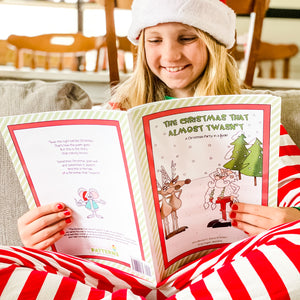 PRINTABLE Christmas Party-in-a-Book™ "The Christmas That Almost Twasn't" (Christmas Treasure Hunt Activity Book for Kids)