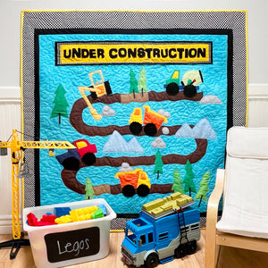 Trucks and Tractors Kid's Quilt Pattern "Under Construction" (Trucks and Tractors Quilt for Kids!)