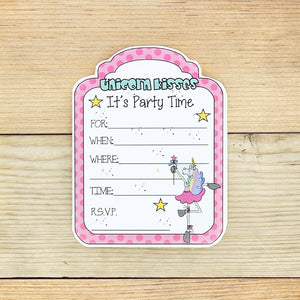 "Unicorn" Printable Birthday Invitation