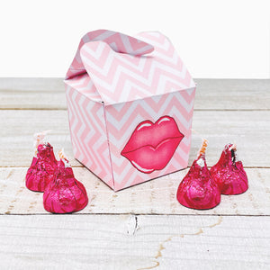 PRINTABLE Valentine's Treat Holder "Kisses" (Printable Valentine's Candy Box for Kids!)