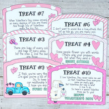 Load image into Gallery viewer, PRINTABLE Valentine&#39;s Activity &quot;10 Lovable Treats&quot; (Printable Valentine&#39;s Gift Idea for Kids!)
