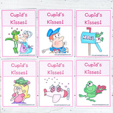 Load image into Gallery viewer, PRINTABLE Valentine&#39;s Bingo Activity &quot;Cupid’s Kisses&quot; (Printable Valentine&#39;s Game for Kids!)

