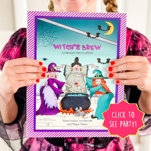 Halloween Party-in-a-Book™ "Witch's Brew" (Halloween Treasure Hunt Activity Book for Kids)