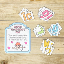 Load image into Gallery viewer, PRINTABLE Valentine&#39;s Activity &quot;Word Scramble&quot; (Printable Valentine&#39;s Game for Kids!)
