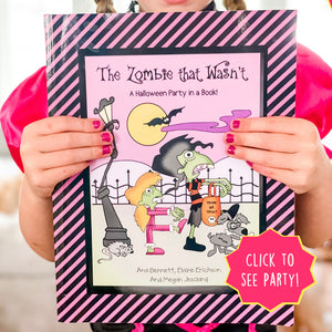 PRINTABLE Halloween Party-in-a-Book™ "The Zombie That Wasn't" (Halloween Treasure Hunt Activity Book for Kids)